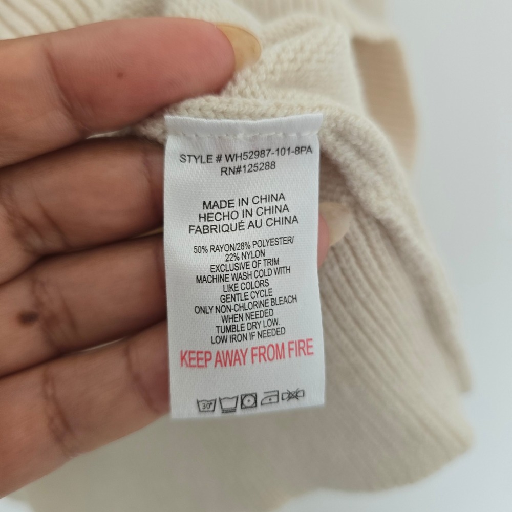 Life is Good Hoodie Sweater Women XS Beige Hot Cocoa Graphic WH52987-101-8PA - Picture 4 of 5